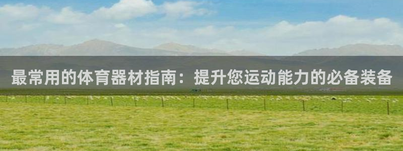 极悦平台登录不进去怎么回事儿：最常用的体育器材指南：