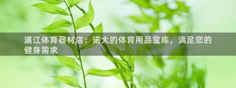 极悦娱乐公司最新招聘信息网：浦江体育器材店：诺大的体