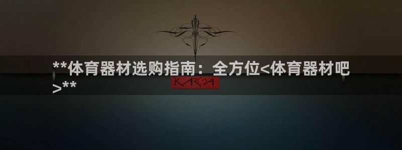 极悦平台官网登录入口：**体育器材选购指南：全方位<