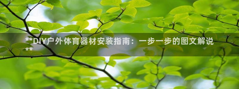 极悦娱乐会被骗吗安全吗：**DIY户外体育器材安装指