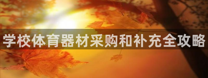 极悦娱乐app官方版本更新内容：学校体育器材采购和补