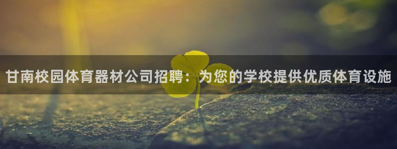 极悦娱乐会被骗吗知乎：甘南校园体育器材公司招聘：为您